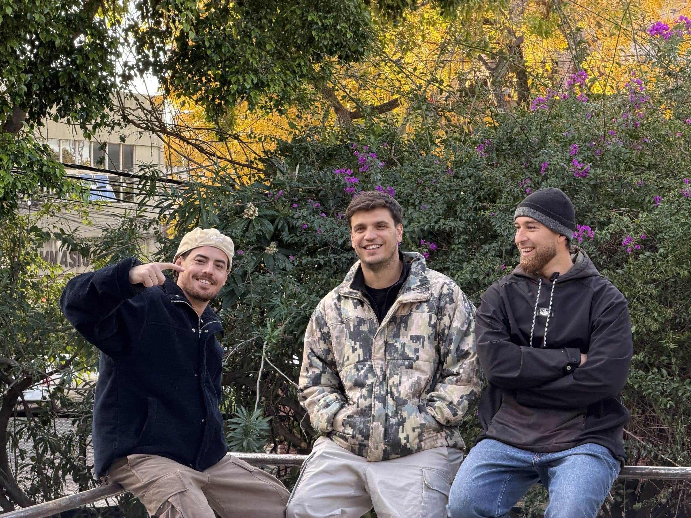 Ale, Guido y Mauro, los dueños de La Ñape